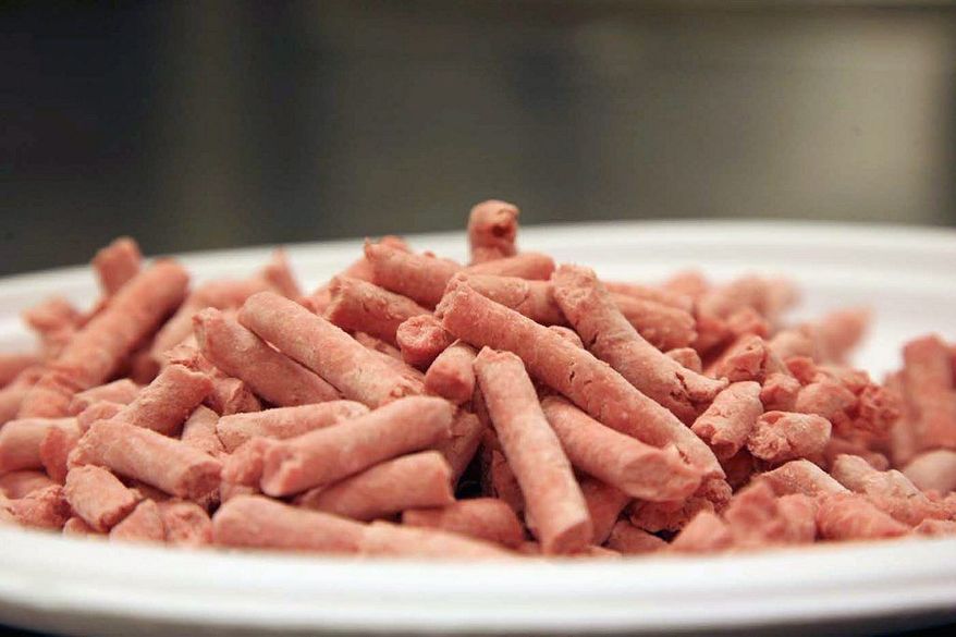 Beef Products' "lean, finely textured beef," an ammonia-treated filler, is a lower-cost ingredient made from fatty bits of meat left over from other cuts. (Associated Press)