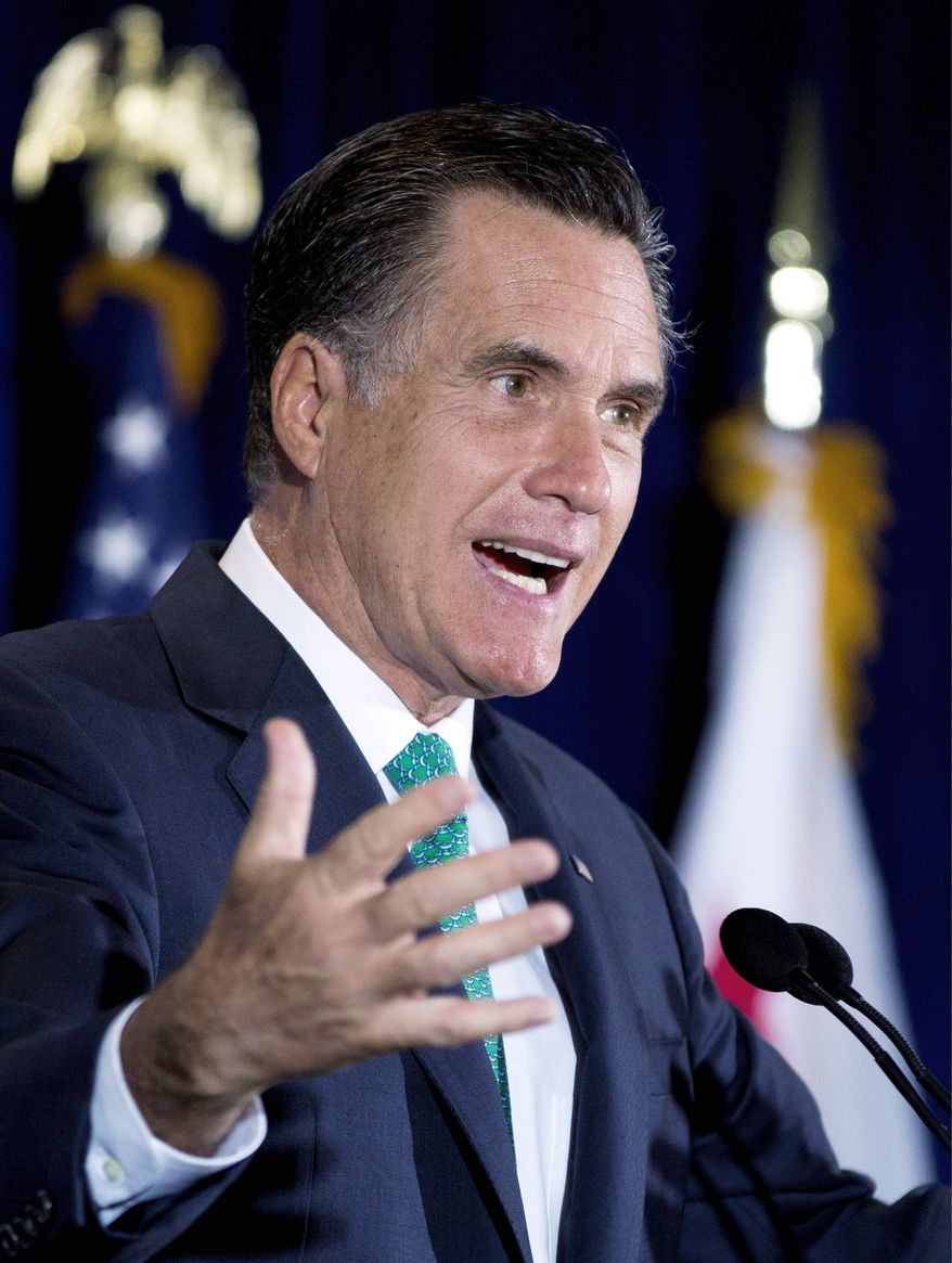 Mitt Romney has said he won't abandon the conservative positions he took in the Republican primaries, including those on illegal immigration. (Associated Press)