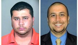 George Zimmerman, a neighborhood watch volunteer in Sanford, Fla., who shot unarmed 17-year-old Trayvon Martin on Feb. 26, 2012, is seen at left in booking photo provided by the Orange County Jail via the Miami Herald following a 2005 arrest, and at right in an undated but recent photo of Zimmerman taken from the Orlando Sentinel&#39;s website. (Associated Press)