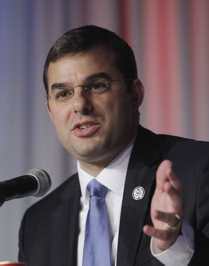 **FILE** Rep. Justin Amash, Michigan Republican (Associated Press)