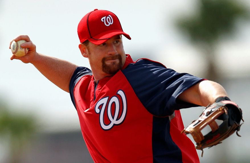 Infielder Chad Tracy was among those who got to bask in the news that they made the Nationals' 25-man roster. (Associated Press)