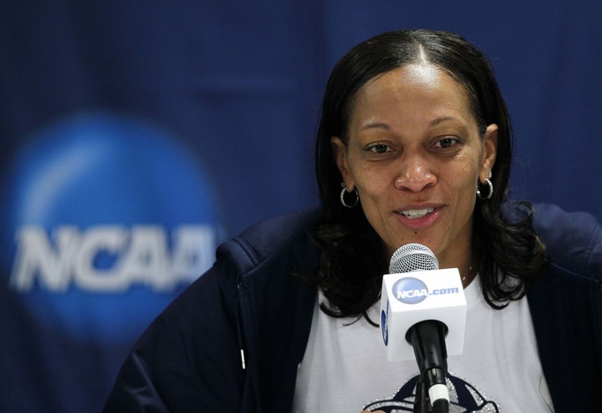 After eight seasons as Georgetown women's basketball coach, Terri Williams-Flournoy is leaving the Hoyas to become coach at Auburn. (AP Photo/Gerry Broome)