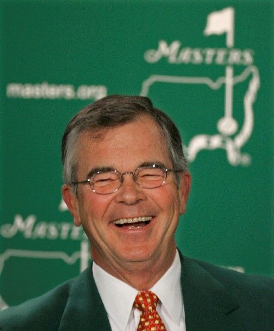 Augusta National chairman Billy Payne was noncommittal when asked about women joining the Masters and called membership issues "private deliberations." (Associated Press)