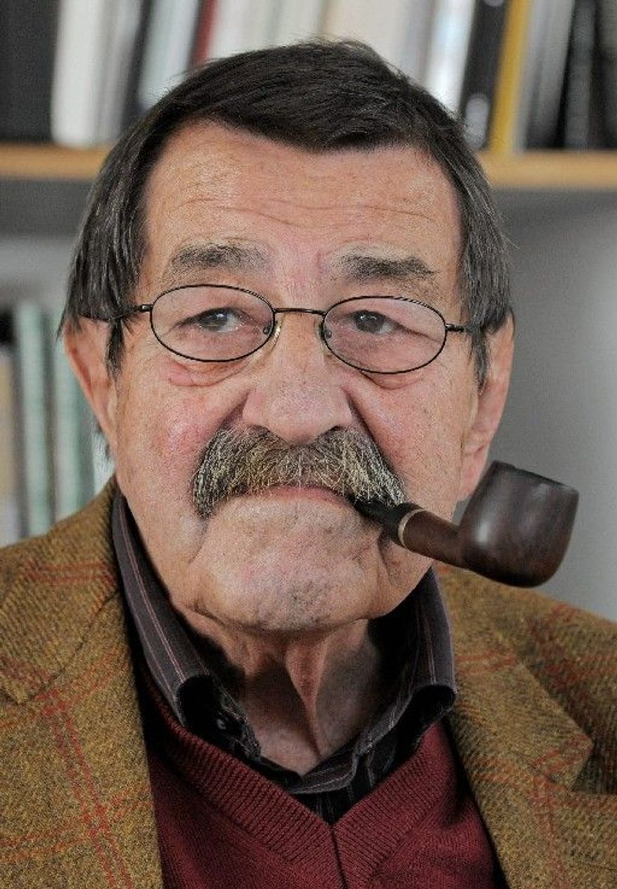 "The nuclear power Israel is endangering the already fragile world peace," writes Nobel Prize laureate for literature Guenter Grass, 84, in a poem published Wednesday. (Associated Press)