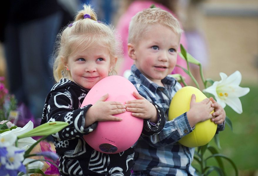 Children are invited to participate in Easter festivities at many restaurants across the D.C. area. (Associated Press/File)