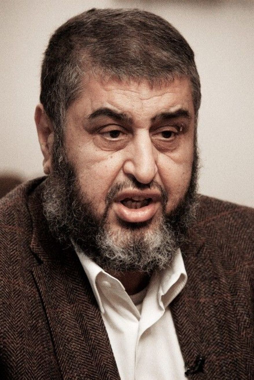 Khairat al-Shater, a presidential hopeful, filed election papers on Thursday. (Associated Press)