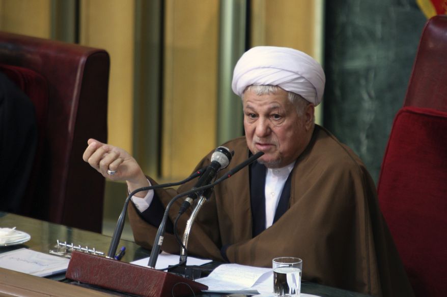 **FILE** Former Iranian President Hashemi Rafsanjani (Associated Press)