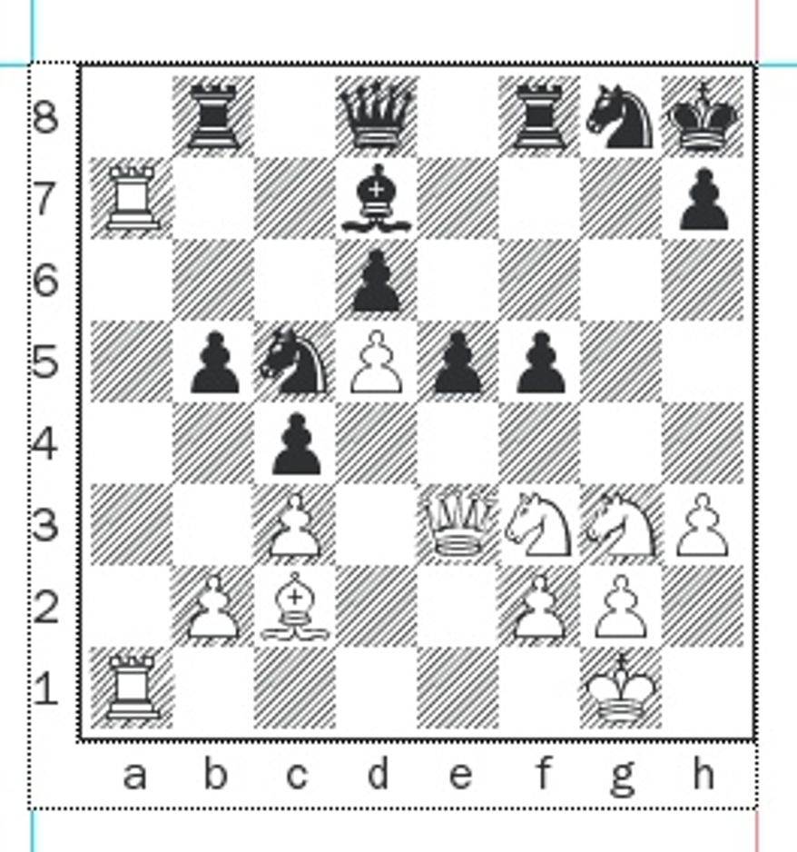 Yu-Li after 30...gxf5.