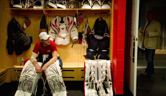 Braden Holtby became the Capitals&#39; starting goalie for the playoffs in the wake of injuries to Tomas Vokoun and Michal Neuvirth. He&#39;s 14-4-3 with a 2.02 goals-against average and .929 save percentage in 21 career appearances. (Andrew Harnik/The Washington Times)