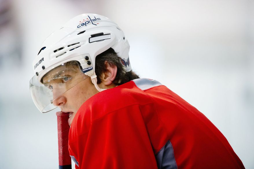 Captain Alex Ovechkin and the Washington Capitals have been eliminated early in the NHL playoffs four years in a row. Expectations this year are low for seventh-seeded Washington, which opens its Eastern Conference quarterfinal series against Boston on Thursday. (The Washington Times/Andrew Harnik)
