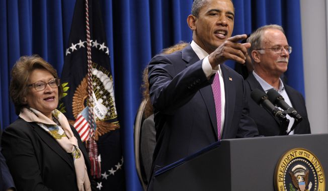President Obama speaks April 11, 2012, about the so-called &quot;Buffett rule&quot; at the White House. (Associated Press)