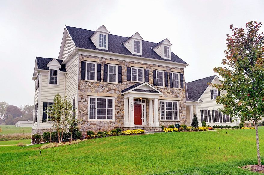 Mitchell & Best Homebuilders is building 26 single-family homes on sites of 2 acres or more at Long Meadows at Davis Mill in Germantown. The Hawthorne model, with 3,639 square feet, is priced from $799,900.
