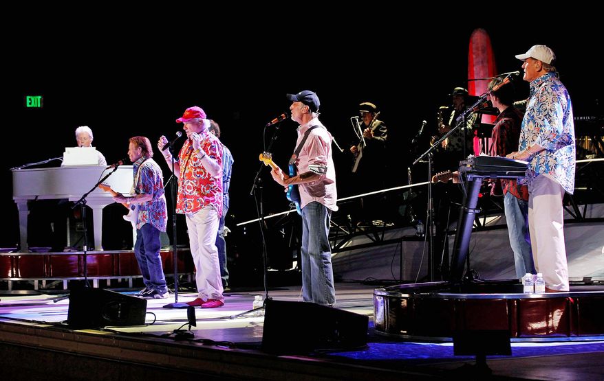 The Beach Boys have reunited and are back on the road for a 5th anniversary tour. The opening show for (above, from right) Bruce Johnston, David Marks, Mike Love, Al Jardine and Brian Wilson was last Tuesday in Tucson, Ariz. "All the egos are aside. It's just all about those group harmonies," Mr. Love, 71. "The effect that it has on ourselves and other people is just fantastic." (Associated Press)