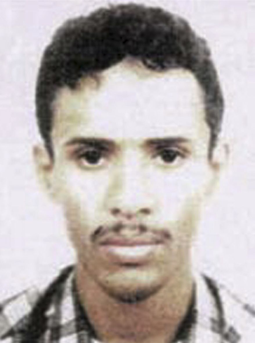 **FILE** This photo released May 15, 2003, by the FBI shows Fahd al-Quso, who was charged as an al Qaeda member who helped plan the attack on the USS Cole that killed 17 American sailors in 2000. (Associated Press/FBI)

