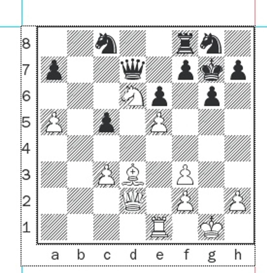 Gvetadze-Batsiashvili after 25...Qxd7.