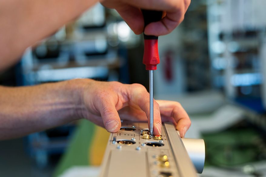 Manual assembly from a Burmester CD player. Burmester Audiosysteme was founded in 1977 and has since been producing top-range high end products in their Berlin manufacture.
Daniel Pilar/Special to The Washington Times