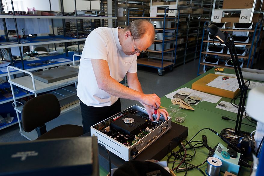 Manual assembly from a Burmester CD player. Burmester Audiosysteme was founded in 1977 and has since been producing top-range high end products in their Berlin manufacture.
Daniel Pilar/Special to The Washington Times