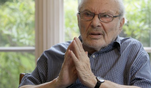 Children&#39;s book author Maurice Sendak gives an interview at his home in Ridgefield, Conn., on Sept. 6, 2011. Mr. Sendak died May 8, 2012, in Danbury, Conn., at age 83. (Associated Press)