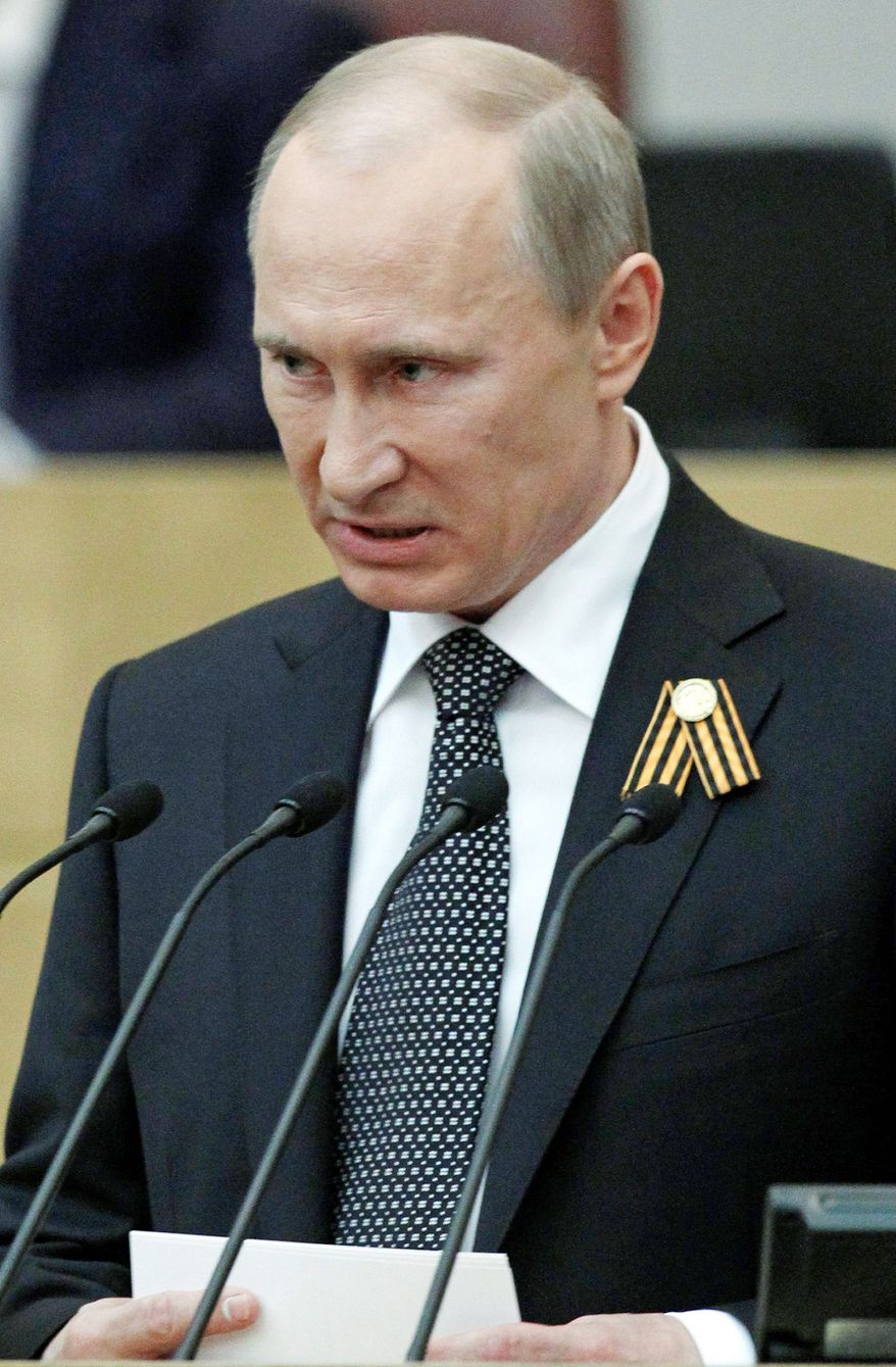 ** FILE ** Russian President Vladimir (Associated Press)
