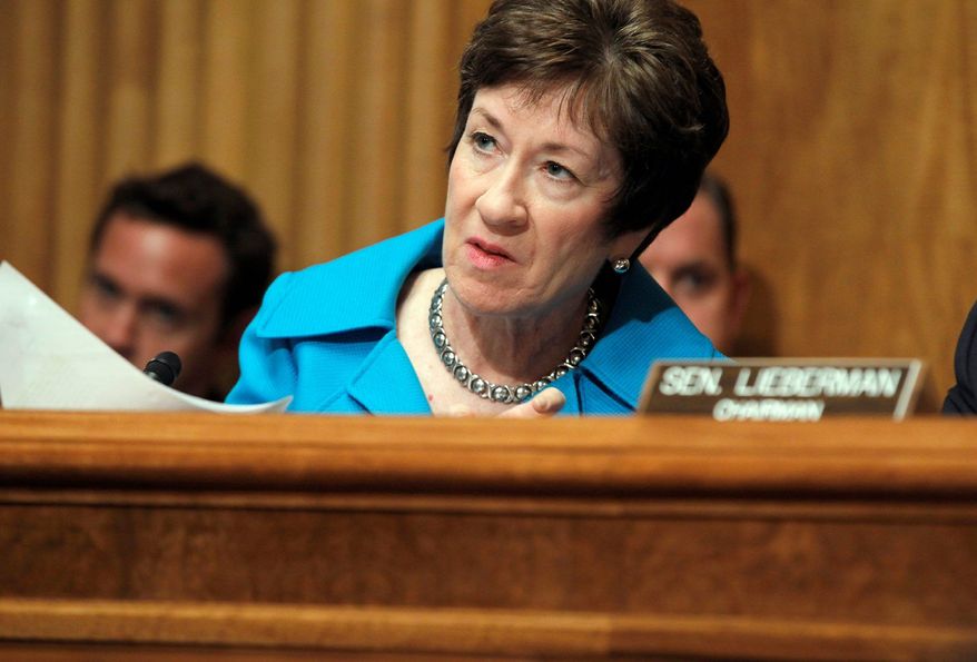**FILE** Sen. Susan Collins, Maine Republican (Associated Press)