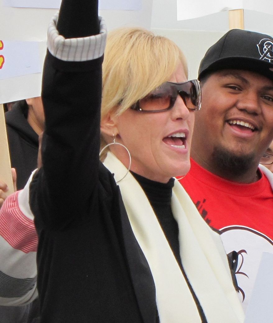 "Last Call at the Oasis," a documentary featuring commentary by Erin Brockovich (seen here), looks at the problem of fresh water access worldwide. "It's a human rights issue. We all need water," she said. (Participant Media)