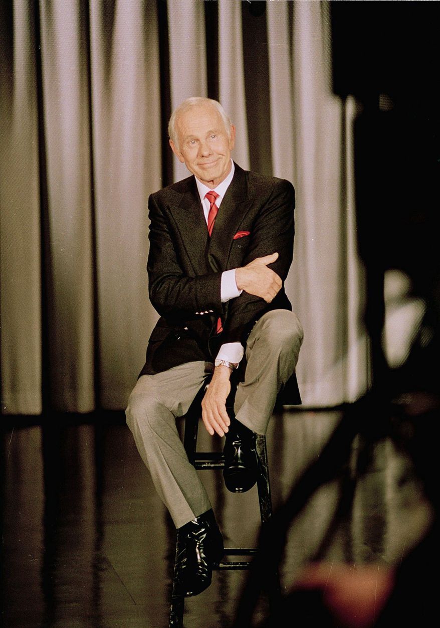 Talk show host Johnny Carson taped his last "Tonight Show" on May 22, 1992. He hosted 4,531 episodes and received 23,000 guests. (Associated Press)