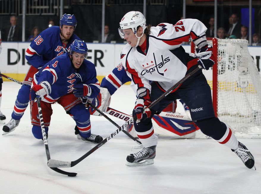 Alexander Semin will hit the free agent market looking to be a full-time player. He isn't ruling out the Capitals, but he wasn't happy with the limited role he was used in this season. (AP Photo/Kathy Willens)
