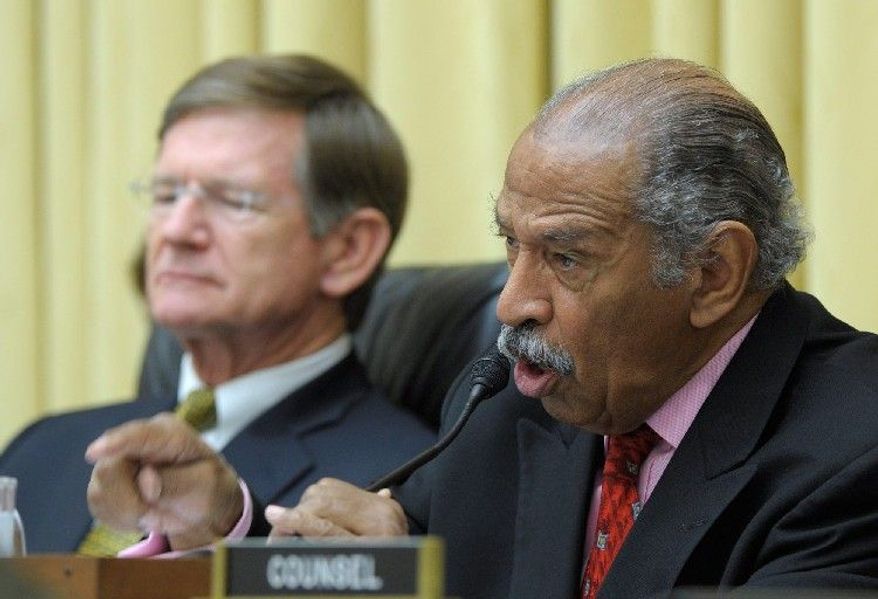 Rep. John Conyers, Michigan Democrat, noted that about 300 organizations voiced opposition to the House domestic-violence bill before the vote. "Who supports this bill? Who thinks this is a step in the right direction?" he asked. (Associated Press)