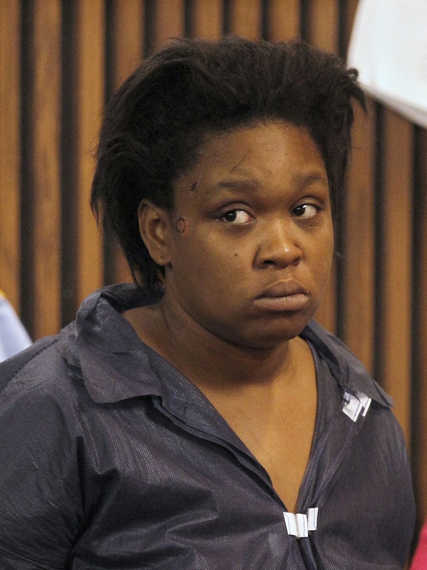 Kimberly Black appears in Cleveland Municipal Court in Cleveland on Monday, May 21, 2012. (AP Photo/Amy Sancetta)