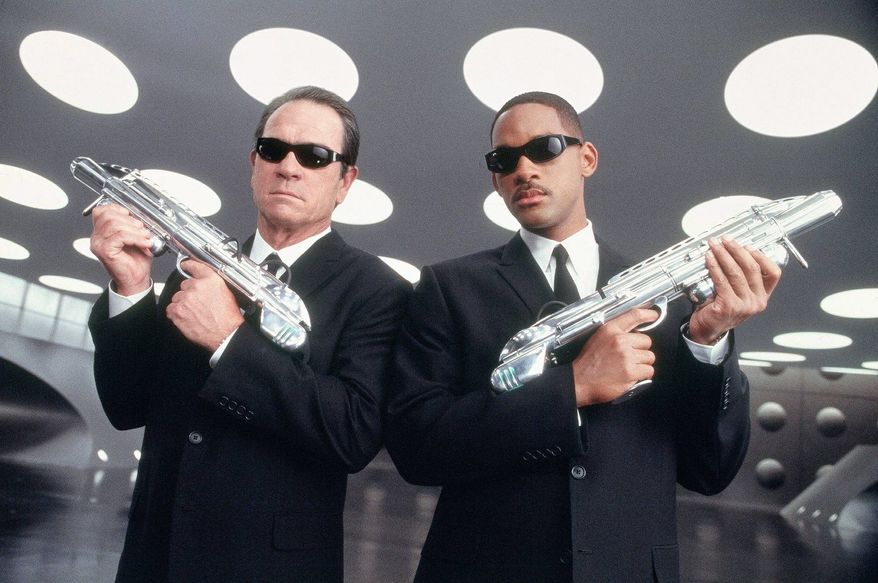 Tommy Lee Jones (left) and Will Smith click as a team in the "Men in Black" franchise. "Men in Black 3" opens on Friday. (Sony Pictures)