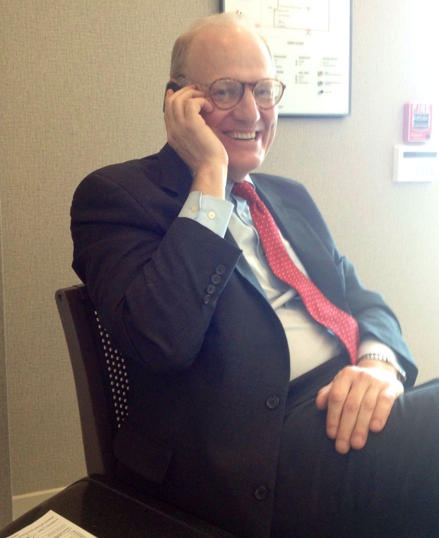 Firearms' attorney Richard Gardiner speaking to his client 1st Lt. Augustine Kim.