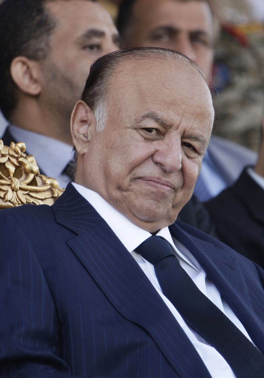 Yemeni President Abed Rabbu Mansour Hadi (AP Photo/Hani Mohammed)