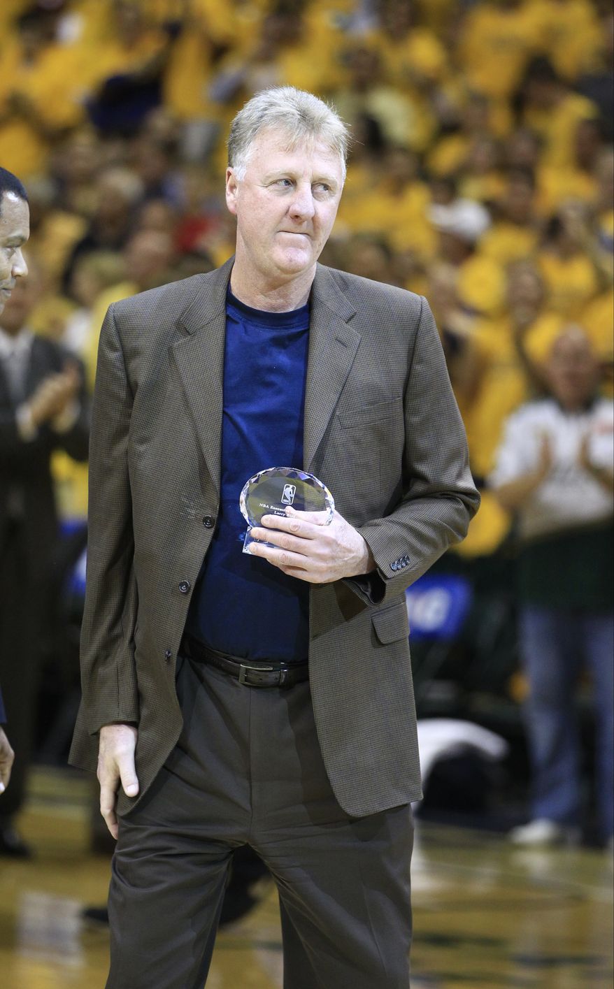 Pacers general manager wasn't happy with his team's effort in their 115-83 loss in Game 5 of an Eastern Conference semifinal series Tuesday night against the Heat. (AP Photo/Darron Cummings)