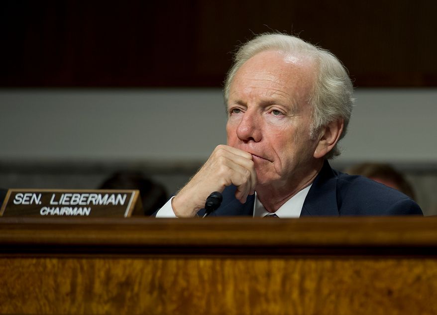 Sen. Joseph I. Lieberman, Connecticut independent (Barbara L. Salisbury/The Washington Times)