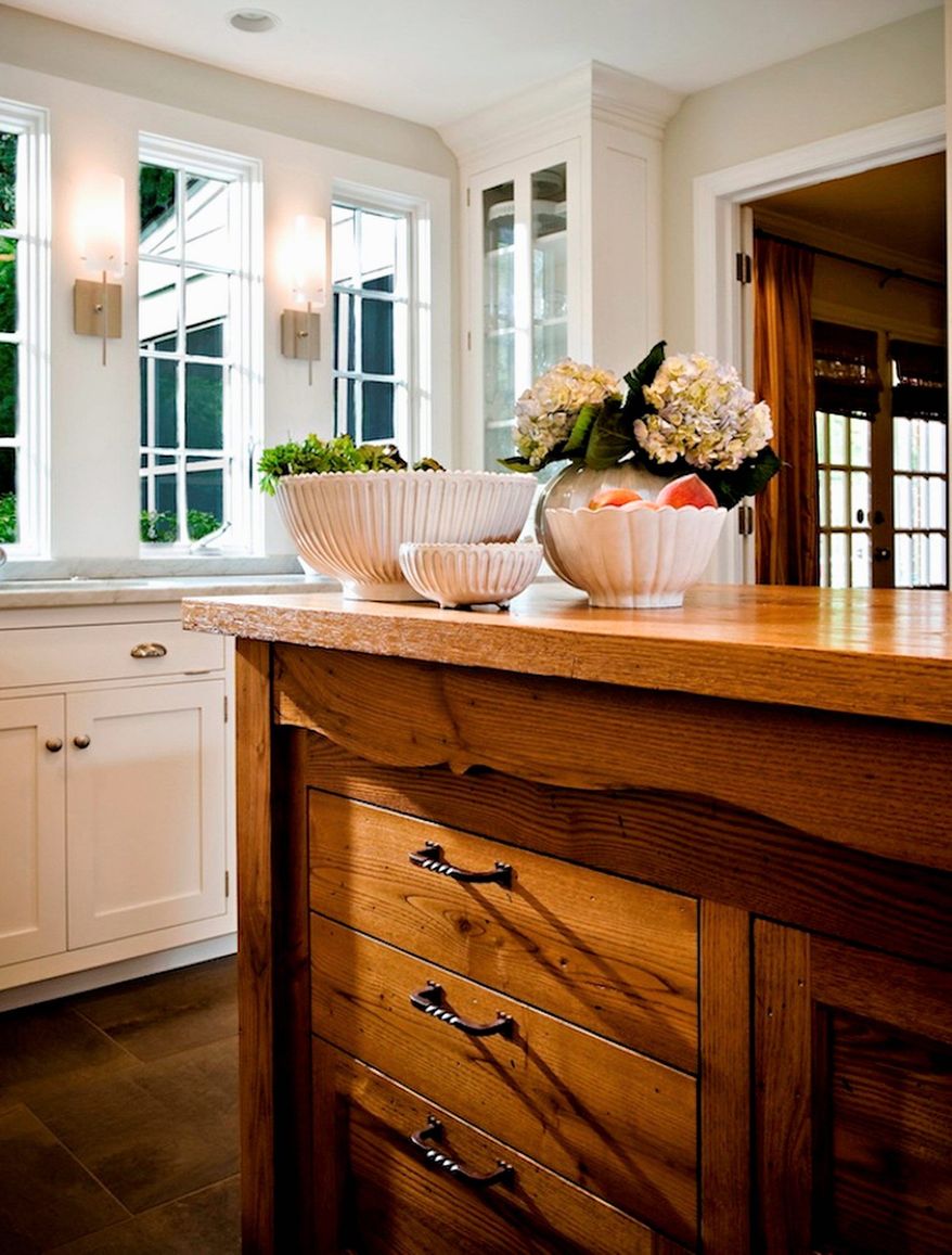 Photo courtesy of Aidan Design
Richard A. Subaran of Aidan Design in Bethesda said many clients choose to use a reclaimed cabinet as a kitchen island.