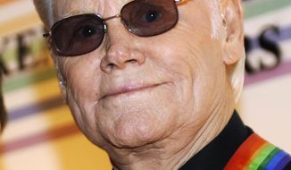 ** FILE ** In this Dec. 7, 2008, file photo, George Jones arrives for the Kennedy Center Honors at the Kennedy Center in Washington. (AP Photo/Jacquelyn Martin, File)