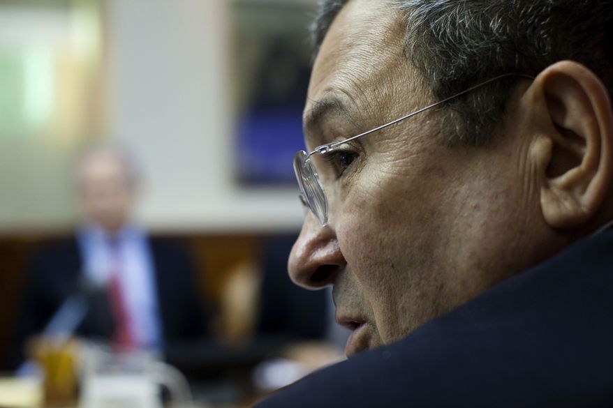 ** FILE ** Israeli Defense Minister Ehud Barak (Associated Press)