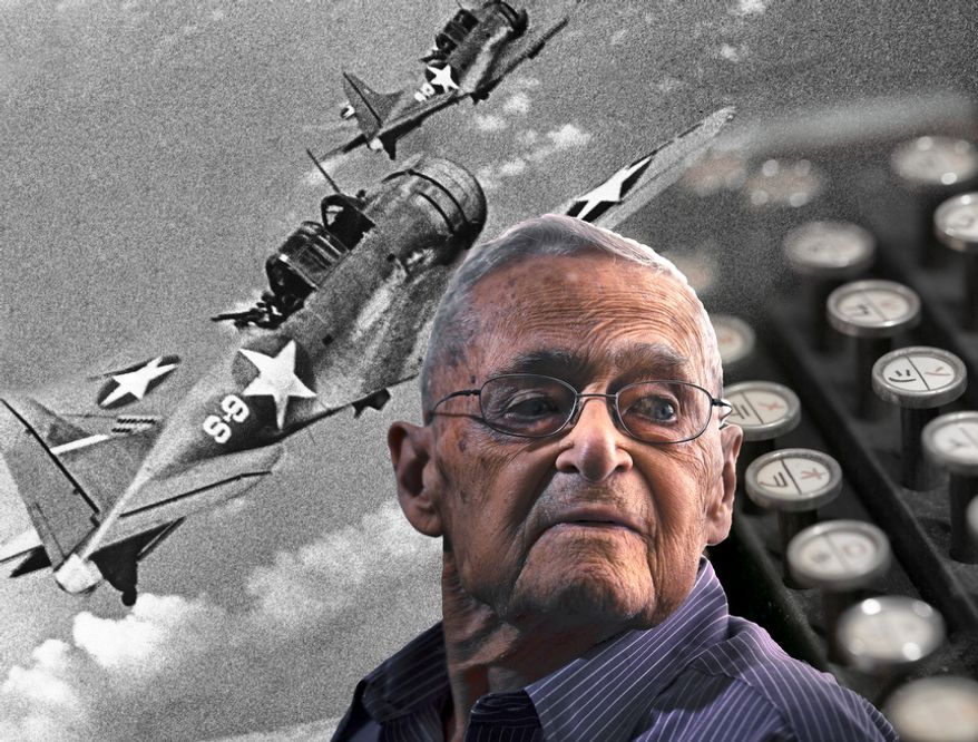 Retired Rear Adm. Donald "Mac" Showers, 92, reflects on his life at his home in Arlington, Va., on May 3, 2012. Showers is one of the remaining survivors that helped lead the effort to break the Japanese code which resulted in a victory at battle of Midway. (Andrew S. Geraci/The Washington Times)