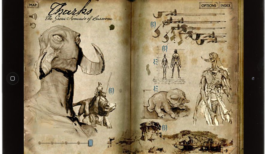 Learn about Tharks with the iPad app Disney Second Screen: John Carter.
