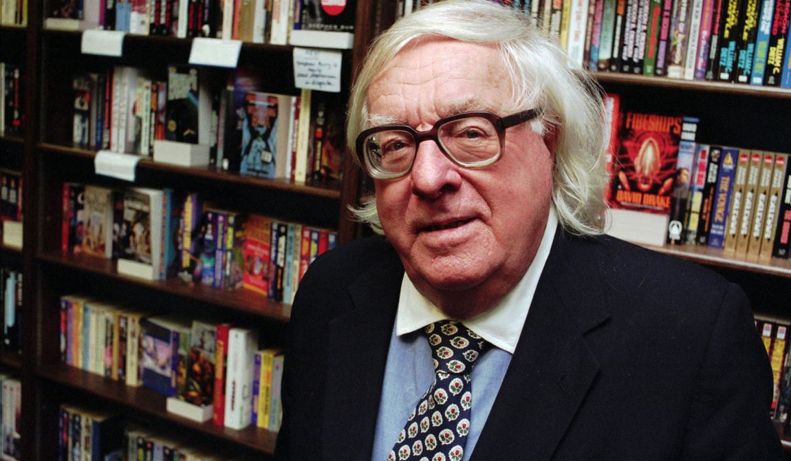 Author Ray Bradbury appears at a signing for his book "Quicker Than the Eye" in Cupertino, Calif., in 1997. (Associated Press)