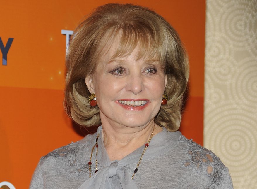 **FILE** Barbara Walters attends the "Today" show 60th anniversary celebration at the Edison Ballroom in New York on Jan. 12, 2012. (Associated Press)