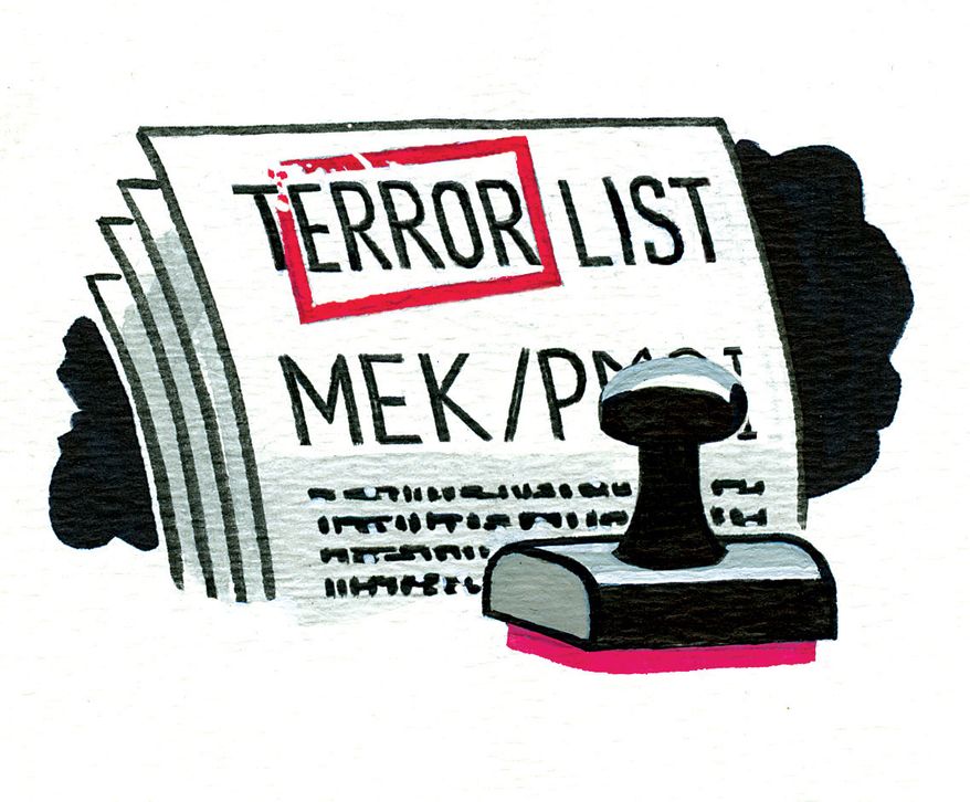 Illustration Terror List by Alexander Hunter for The Washington Times