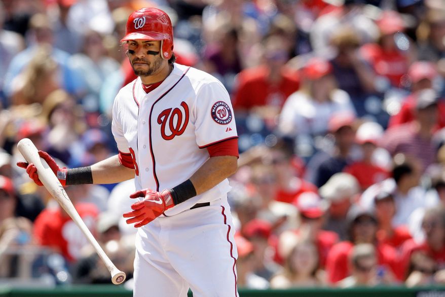 Entering Monday night's game at Toronto, Michael Morse was hitting .188 in 32 at-bats since being activated off the disabled list. Morse hit 31 home runs and had 95 RBI in 2011. (Associated Press)