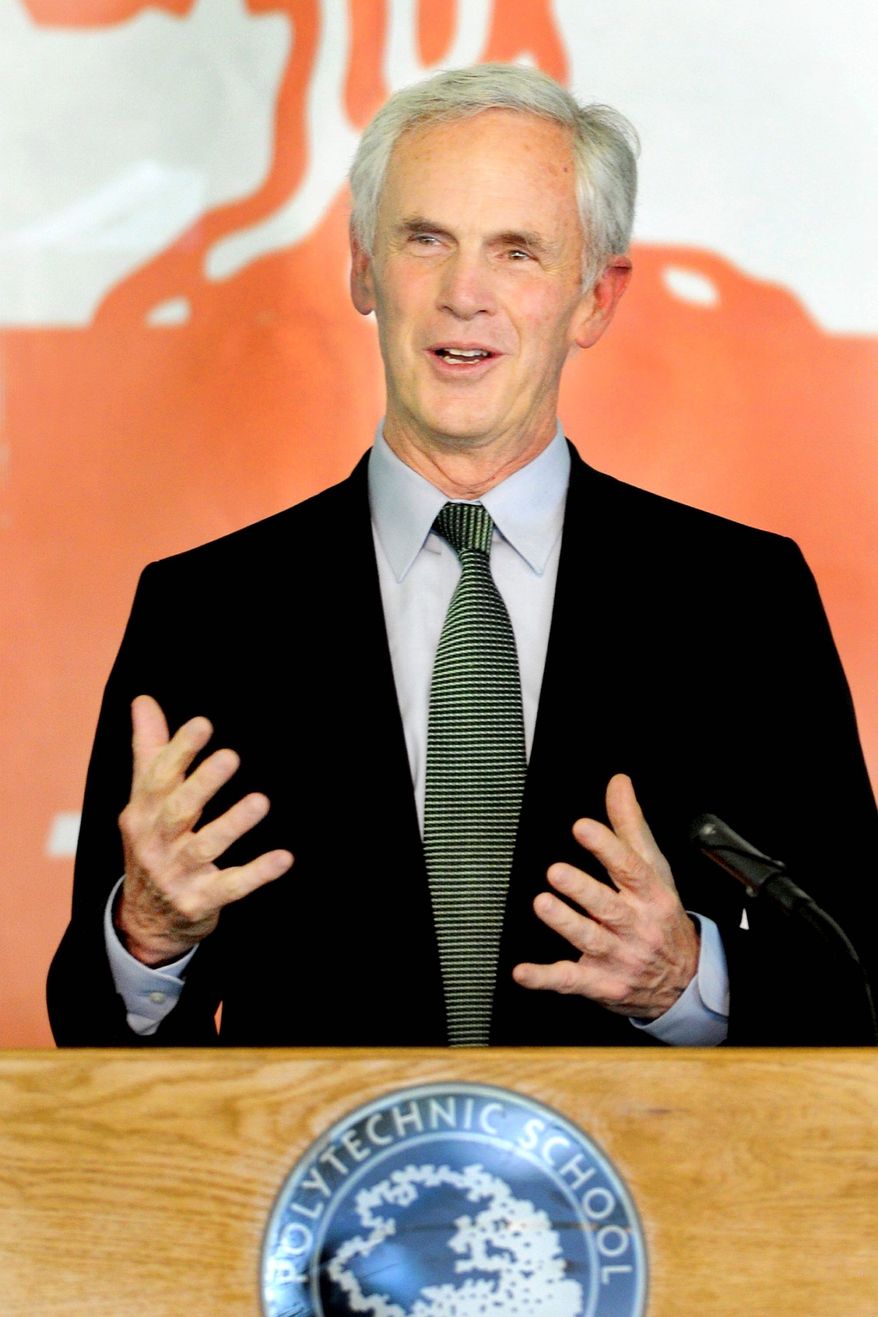 Commerce Secretary John Bryson suffered a seizure in connection with two Los Angeles-area traffic crashes on June 10, 2012, that led to a felony hit-and-run citation. (Pasadena Star News via Associated Press)