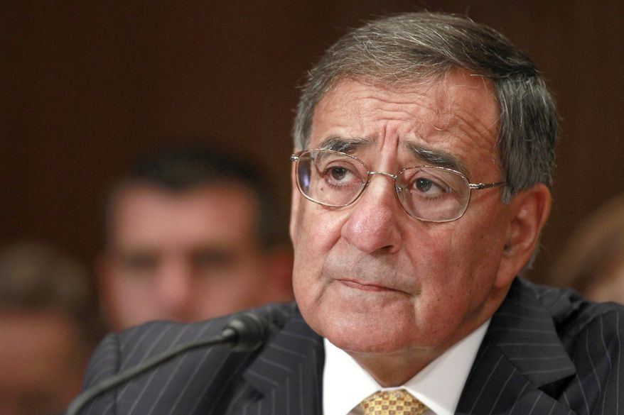 Defense Secretary Leon E. Panetta testifies June 13, 2012, on Capitol Hill before the Senate Defense subcommittee during a hearing on the the Defense Department's fiscal 2013 budget. (Associated Press)