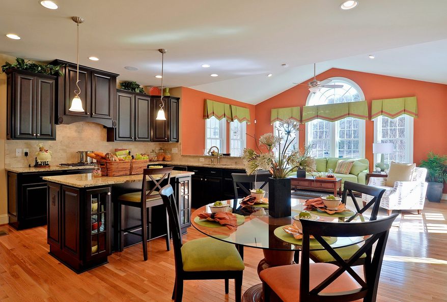 The Empress model features an open kitchen, breakfast area and family room across the back of the home. It is priced from $644,990.
