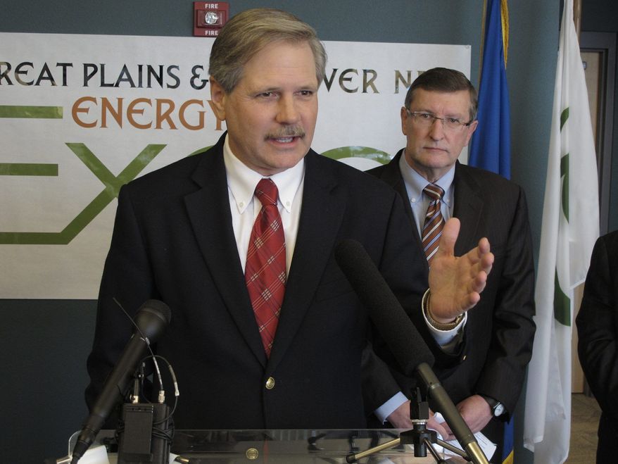 Sen. John Hoeven, Republican of North Dakota, complained about "another obstructive tactic" over the Keystone XL pipeline. (Associated Press)