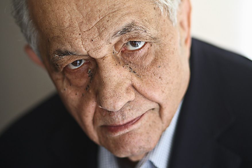 Film critic Andrew Sarris is seen here July 2, 2009, in his apartment in New York. Sarris, a leading movie critic during a golden age for reviewers who popularized the French reverence for directors and inspired debate about countless films and filmmakers, died June 20, 2012 at St. Luke's-Roosevelt Hospital in Manhattan after complications developed from a stomach virus. He was 83. (Associated Press/The New York Times)