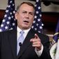 House Speaker John A. Boehner, Ohio Republican (Associated Press)