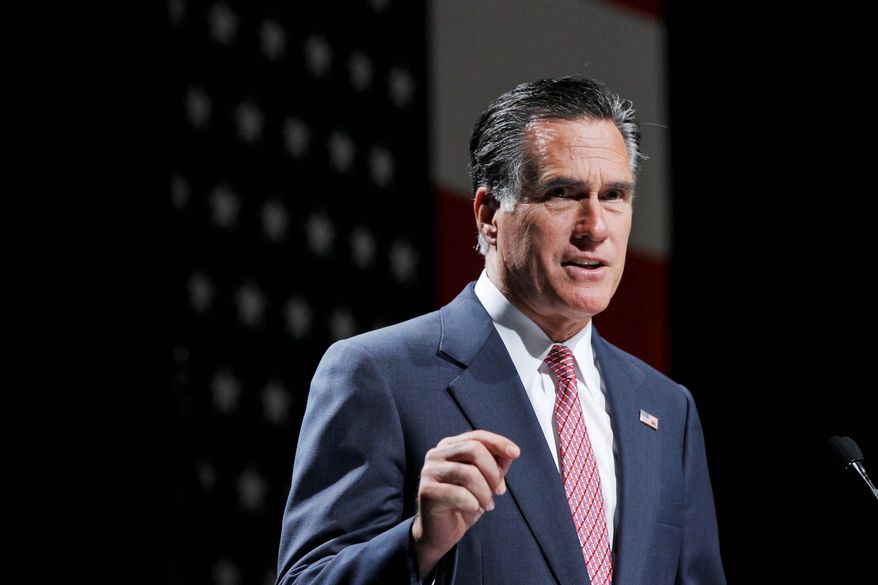 Mitt Romney, speaking at a National Association of Latino Elected and Appointed Officials conference in Florida on Thursday, has pushed the 2012 electoral battleground into union-friendly territory and put organized labor on the defensive in states it typically has little trouble holding. (Associated Press)